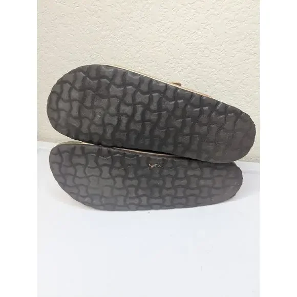 CUSHIONAIRE Women's Size 8 Lane Cork Footbed Leather Insole Sandal Rose Gold $50 - Picture 6 of 7